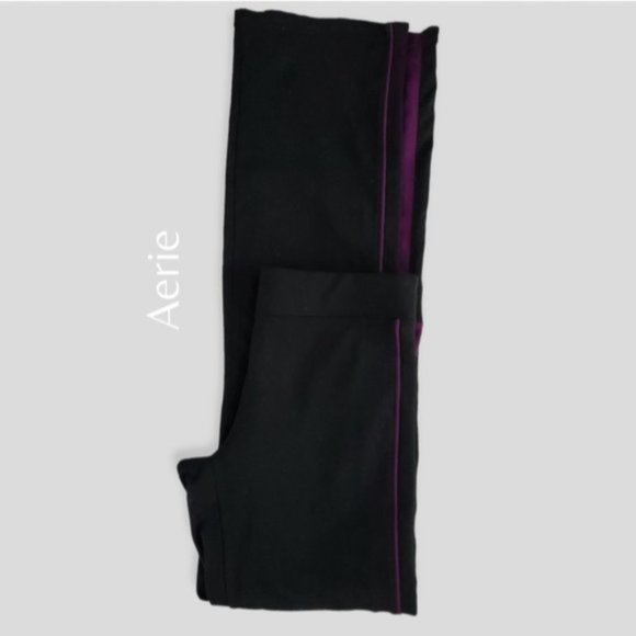 Aerie Fit "Workout Pant" Classic Leg Casual Lounge- color block- Small - Picture 6 of 13